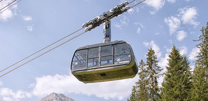 Oberlech cable car.