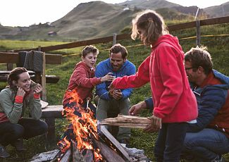 Barbecue areas in Warth-Schröcken.